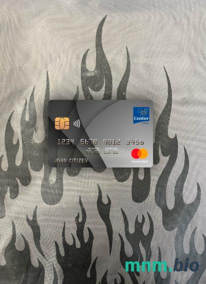 USA Indiana Centier bank wygląd zdjęcia mastercard skan PSD + zdjęcie